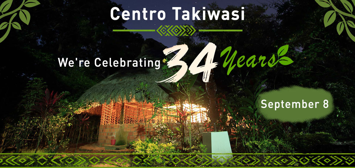 banner aniversario 34 de Takiwasi